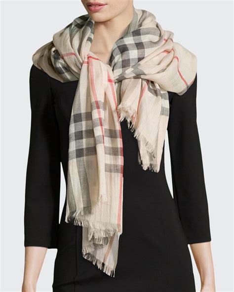 burberry gauze giant check scarf|Check Cashmere Scarf in Red .